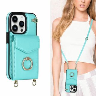 【色:ミント_サイズ:iPhone13】iPhone13 ケース ストラップ ス(その他)