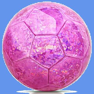 サイズ 4 サッカーボール グリッター ピンク - キッズ 対象年齢4-6 6-