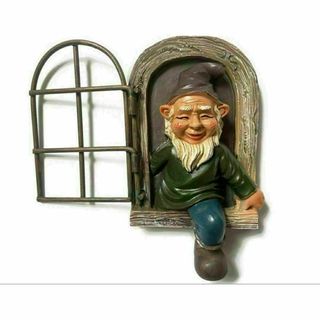 ガーデンオブジェ 小人 壁掛け グノーム gnomeオーナメント おしゃれ