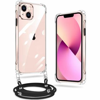【ケース】iPhone 13 mini ケース クリア ネック ショルダー スト(その他)