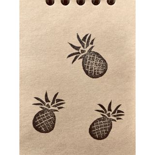 パイナップル 消しゴムはんこ
