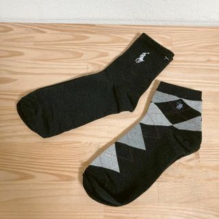 【ポロラルフローレン】ソックス 2セット 靴下 メンズ 25-27サイズ(応援グッズ)