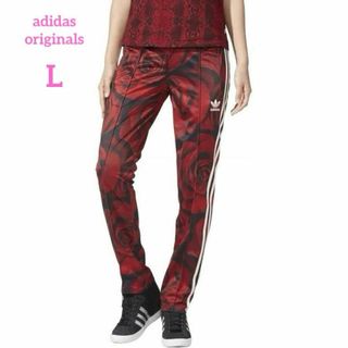 アディダスオリジナルス(adidas Originals)の✨美品 アディダス トラックパンツ ジャージ下 希少 薔薇 迷彩 カモフラ L(その他)