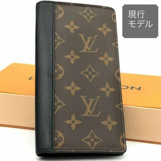 ルイヴィトン(LOUIS VUITTON)の【最高級美品】ルイヴィトン モノグラムマカサー ポルトフォイユブラザ 長財布 黒(長財布)