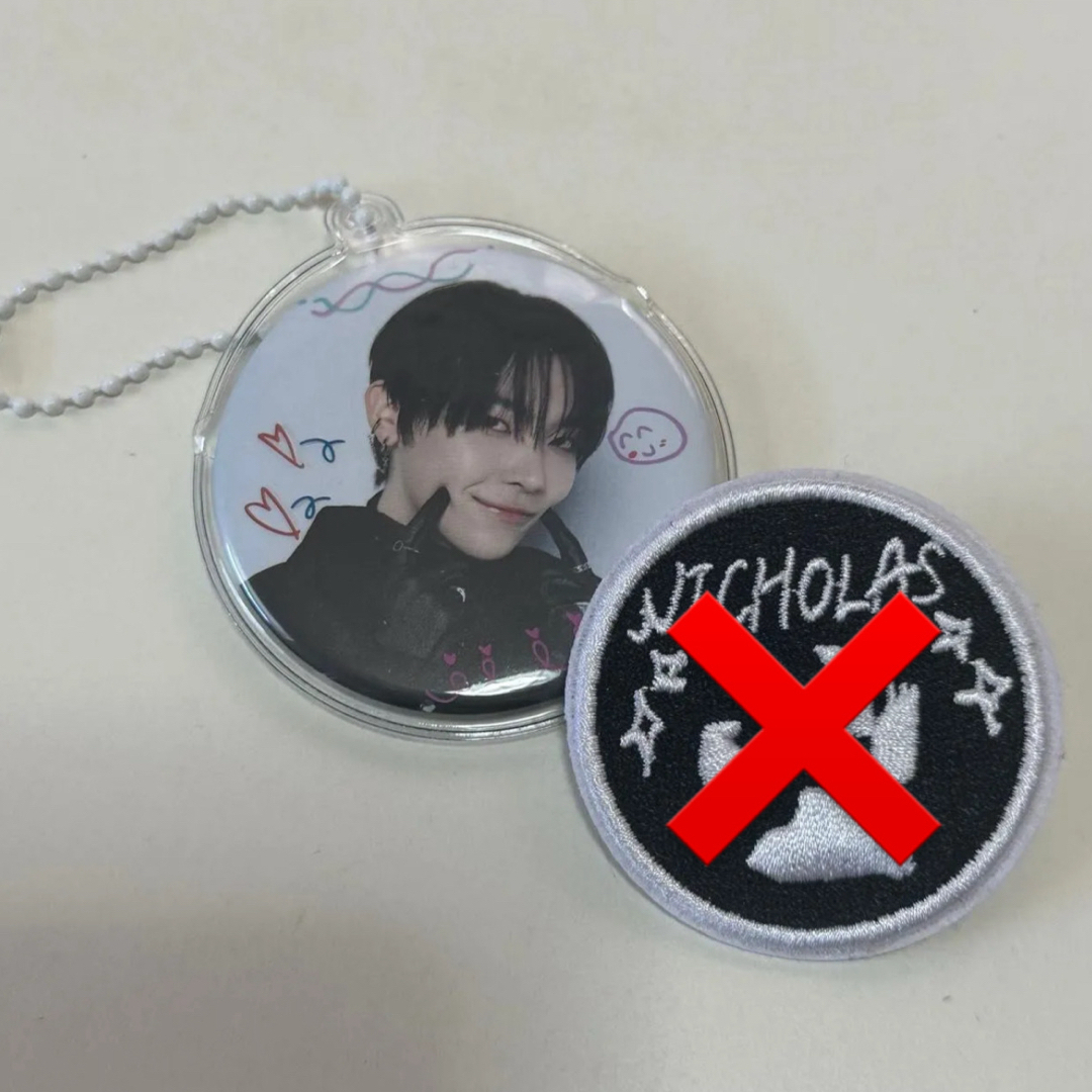 ニコラス 缶バッジキーリング セカナン &TEAM - &TEAM セカナン NICHOLAS ニコラス 缶バッジの通販 by