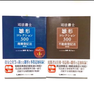 司法書士 雛形コレクション300 不動産登記法 商業登記法 第4版 2冊 LEC