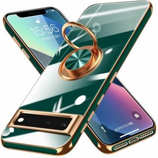 【数量限定】Google Pixel 6A 5G 用ケース リング付き メッキ加