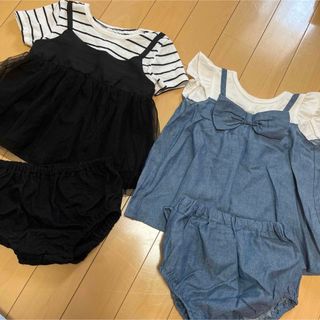 チュール　Tシャツ セットアップ　80