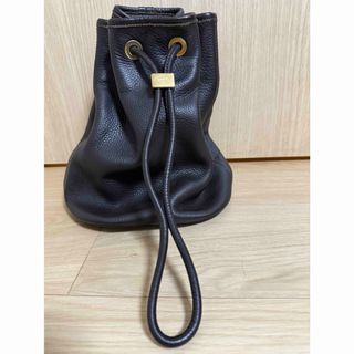 【美品】S.MANO ドローストリングバッグ スモール ブラウン