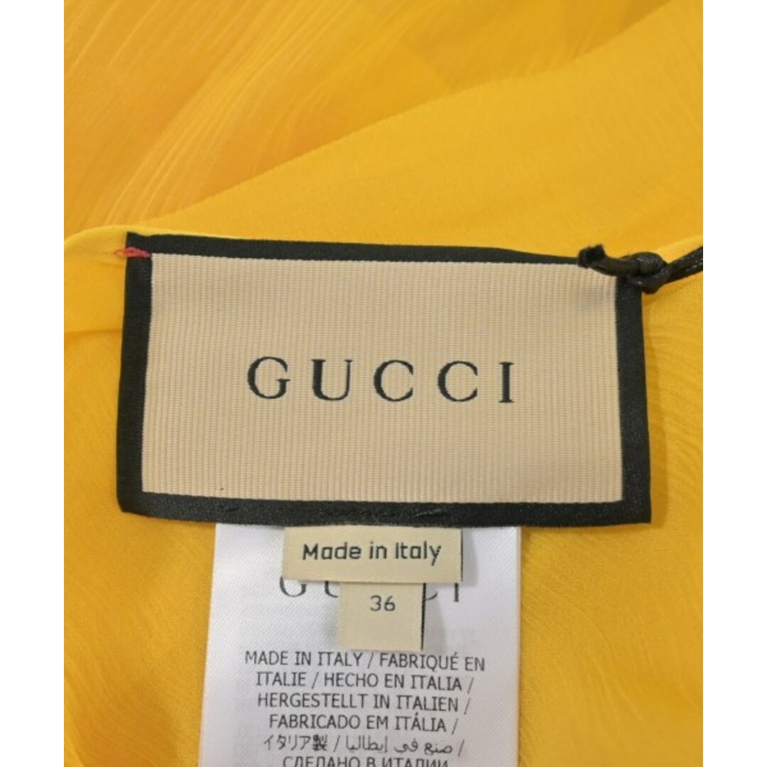 M*y様 00-90s GUCCI グッチ ワンピース サイズXS レーヨン GUCCI - GUCCI グッチ ワンピース XS 黄 【古着】【中古】【送料