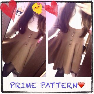 プライムパターン(PRIME PATTERN)のPRIME PATTERNのワンピース❤(ミニワンピース)