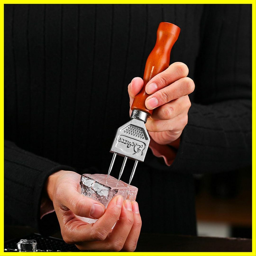 【特価商品】アイスピック 3本刃 ステンレス鋼 錆防止 氷割り (かんけい) インテリア/住まい/日用品のキッチン/食器(アルコールグッズ)の商品写真