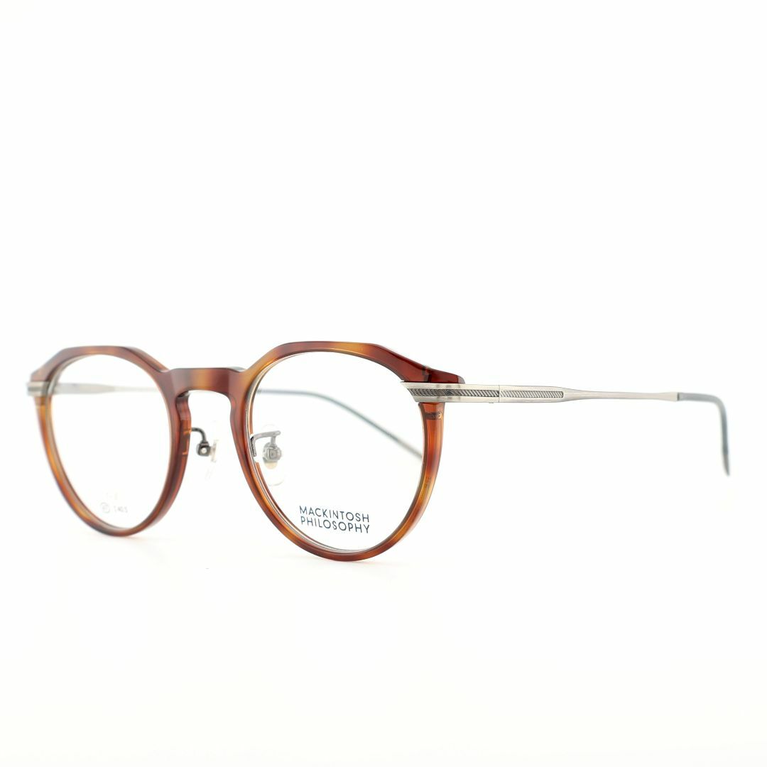 MACKINTOSH PHILOSOPHY(マッキントッシュフィロソフィー)の《定価22,000円！》マッキントッシュフィロソフィ　ブラウンデミ　メガネ メンズのファッション小物(サングラス/メガネ)の商品写真