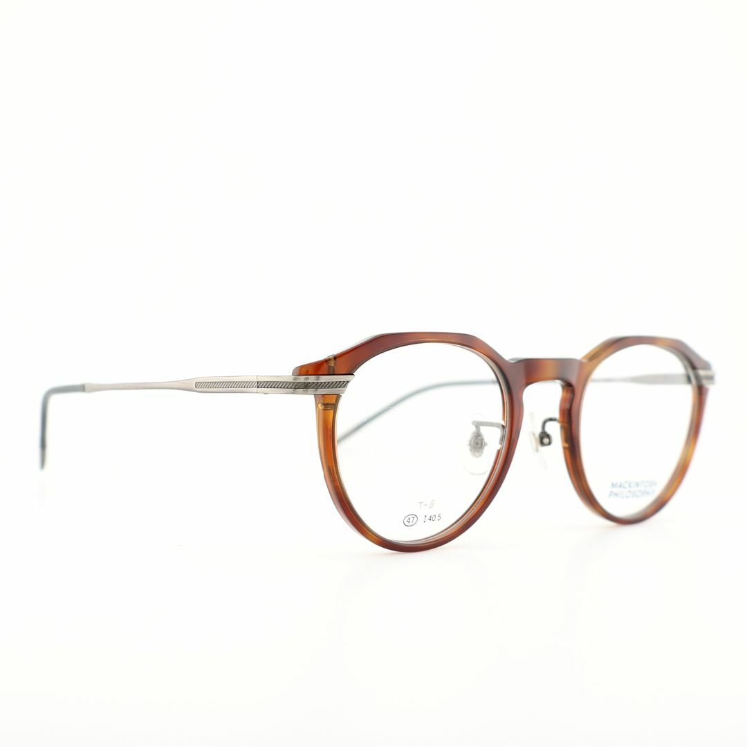 MACKINTOSH PHILOSOPHY(マッキントッシュフィロソフィー)の《定価22,000円！》マッキントッシュフィロソフィ　ブラウンデミ　メガネ メンズのファッション小物(サングラス/メガネ)の商品写真