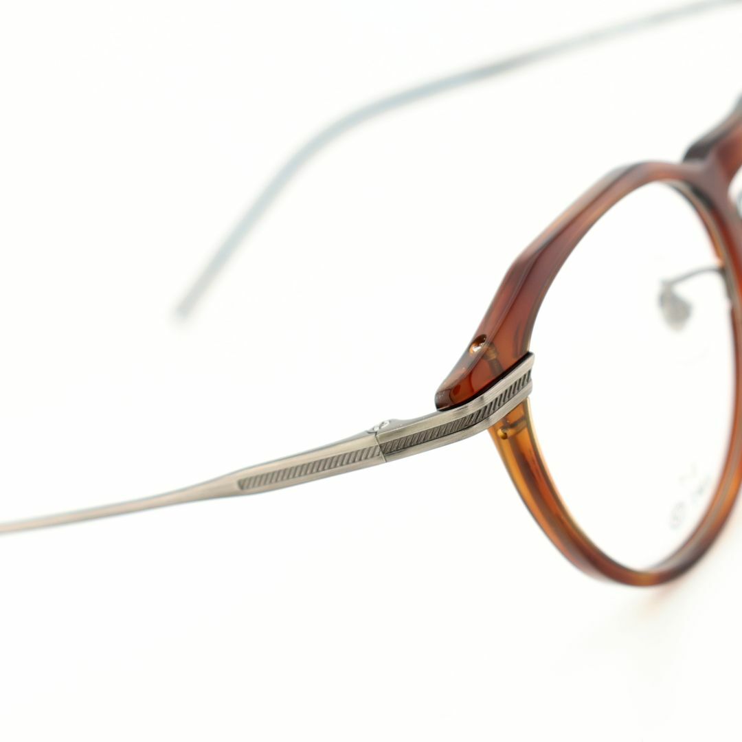 MACKINTOSH PHILOSOPHY(マッキントッシュフィロソフィー)の《定価22,000円！》マッキントッシュフィロソフィ　ブラウンデミ　メガネ メンズのファッション小物(サングラス/メガネ)の商品写真