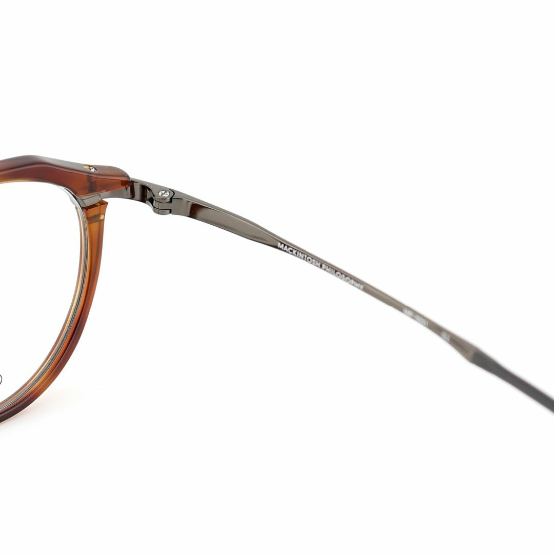MACKINTOSH PHILOSOPHY(マッキントッシュフィロソフィー)の《定価22,000円！》マッキントッシュフィロソフィ　ブラウンデミ　メガネ メンズのファッション小物(サングラス/メガネ)の商品写真