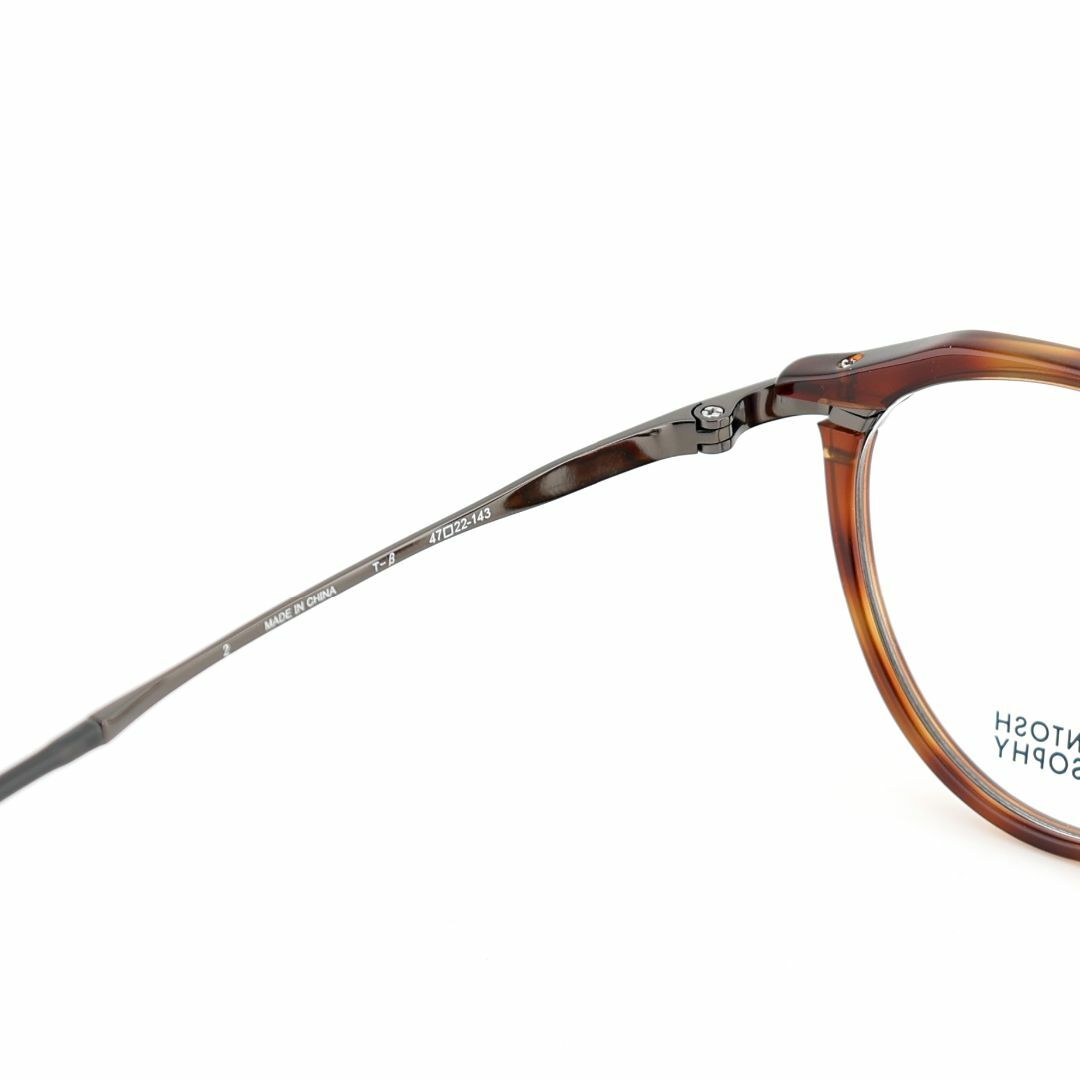 MACKINTOSH PHILOSOPHY(マッキントッシュフィロソフィー)の《定価22,000円！》マッキントッシュフィロソフィ　ブラウンデミ　メガネ メンズのファッション小物(サングラス/メガネ)の商品写真