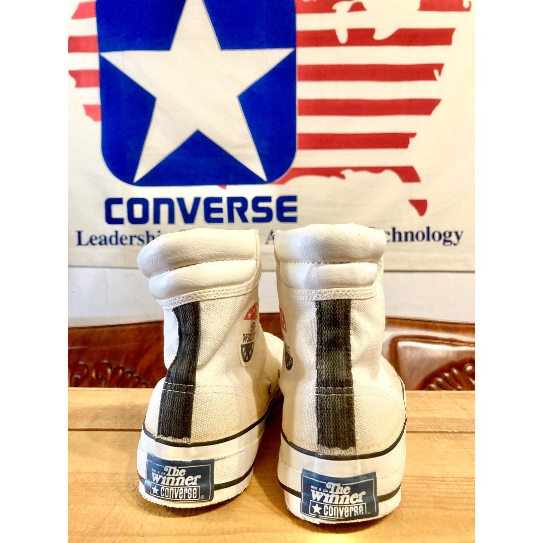 【レア】1987年製 70周年記念 コンバース 販促用 ヴィンテージ ホワイト CONVERSE - ☆70S!USA!希少レア!コンバース ウィナー ホワイト