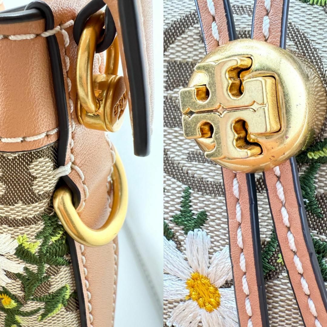 【未使用級】トリーバーチ 2way ハンドバッグ レザー 肩掛け エンボスロゴ Tory Burch - ✨超希少美品✨ TORY BURCH トリーバーチ 2WAY
