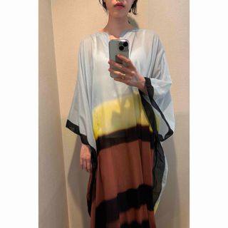 *Dries Van Noten*プリント マキシドレス ワンピース DRIES VAN NOTEN - ドリスヴァンノッテン フローラルプリント