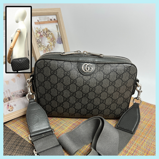 グッチ(GUCCI)の✨美品✨GUCCI グッチ GGマーモント　2WAYショルダーバッグ　グレー(ショルダーバッグ)