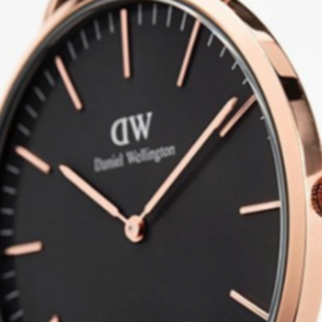 Daniel Wellington(ダニエルウェリントン)のダニエルウェリントン 36mm ブラック/ローズゴールド DW00100139 レディースのファッション小物(腕時計)の商品写真