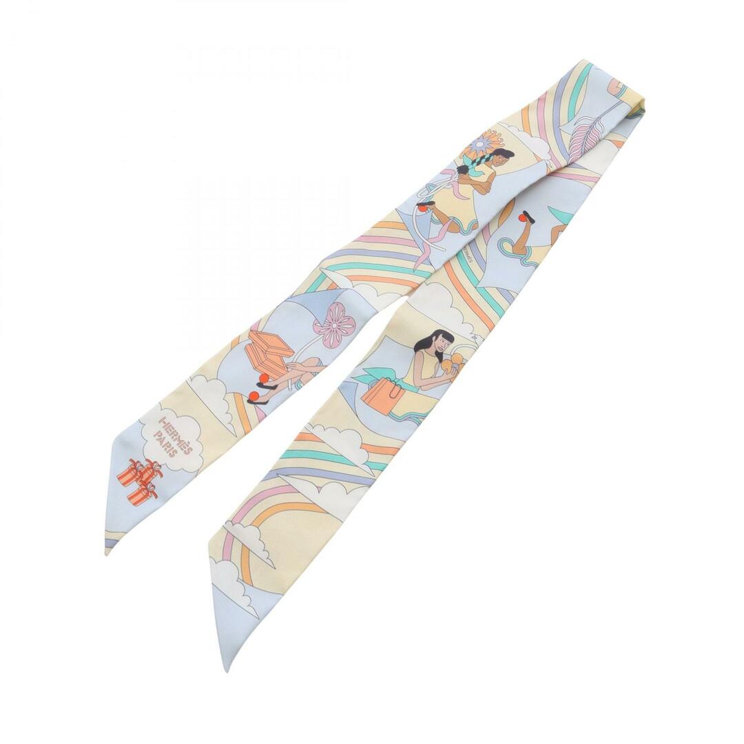 【限定商品】HERMES レディース スカーフ ベージュ シルク☆ HERMES - エルメス HERMES ツイリー CARRES VOLANTS スカーフ