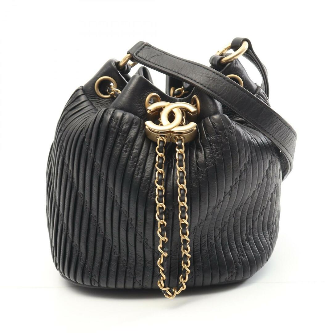 シャネル カーフィアスキン ココマーク ショルダーバッグ CHANEL - シャネル CHANEL ココマーク スモール バケット