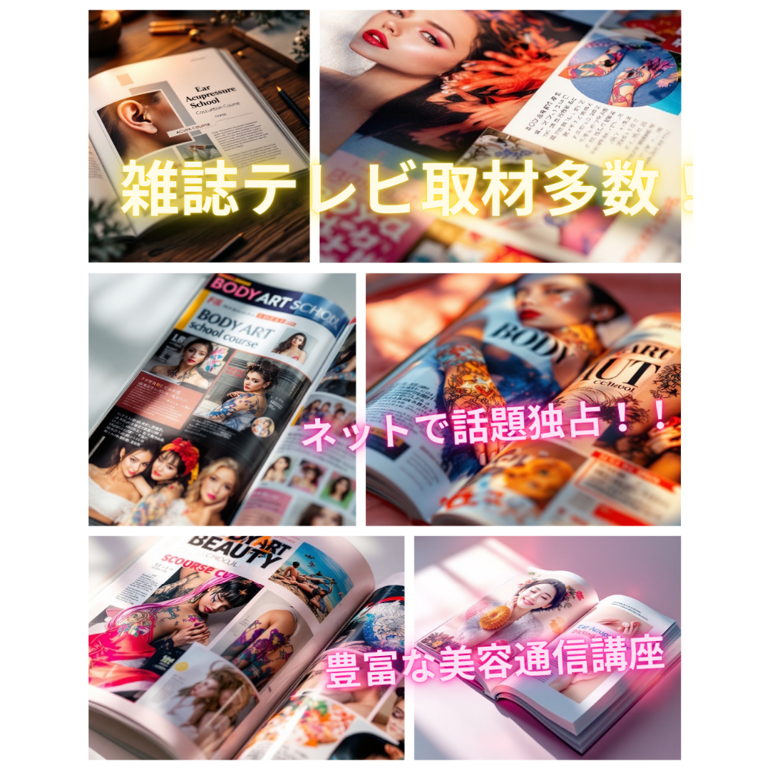 通信講座】2資格／耳つぼダイエットインストラクター&耳つぼ