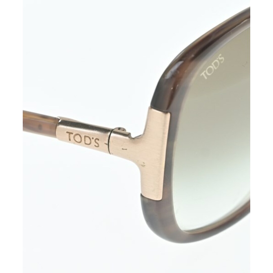 国内発関税込*TOD`S*トッズ*ラウンド サングラス TOD'S - TOD'S トッズ サングラス 茶 【古着】【中古】【送料
