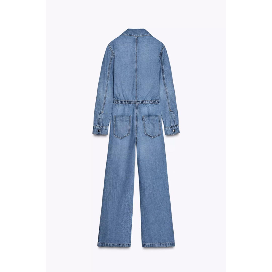ZARA|Z1975 ウエスト調節可能 デニムジャンプスーツ ZARA - ZARA Z1975 デニムジャンプスーツ 調節可能なウエストの