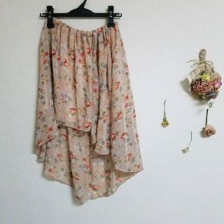 レトロガール(RETRO GIRL)の【美品】花柄スカート(その他)