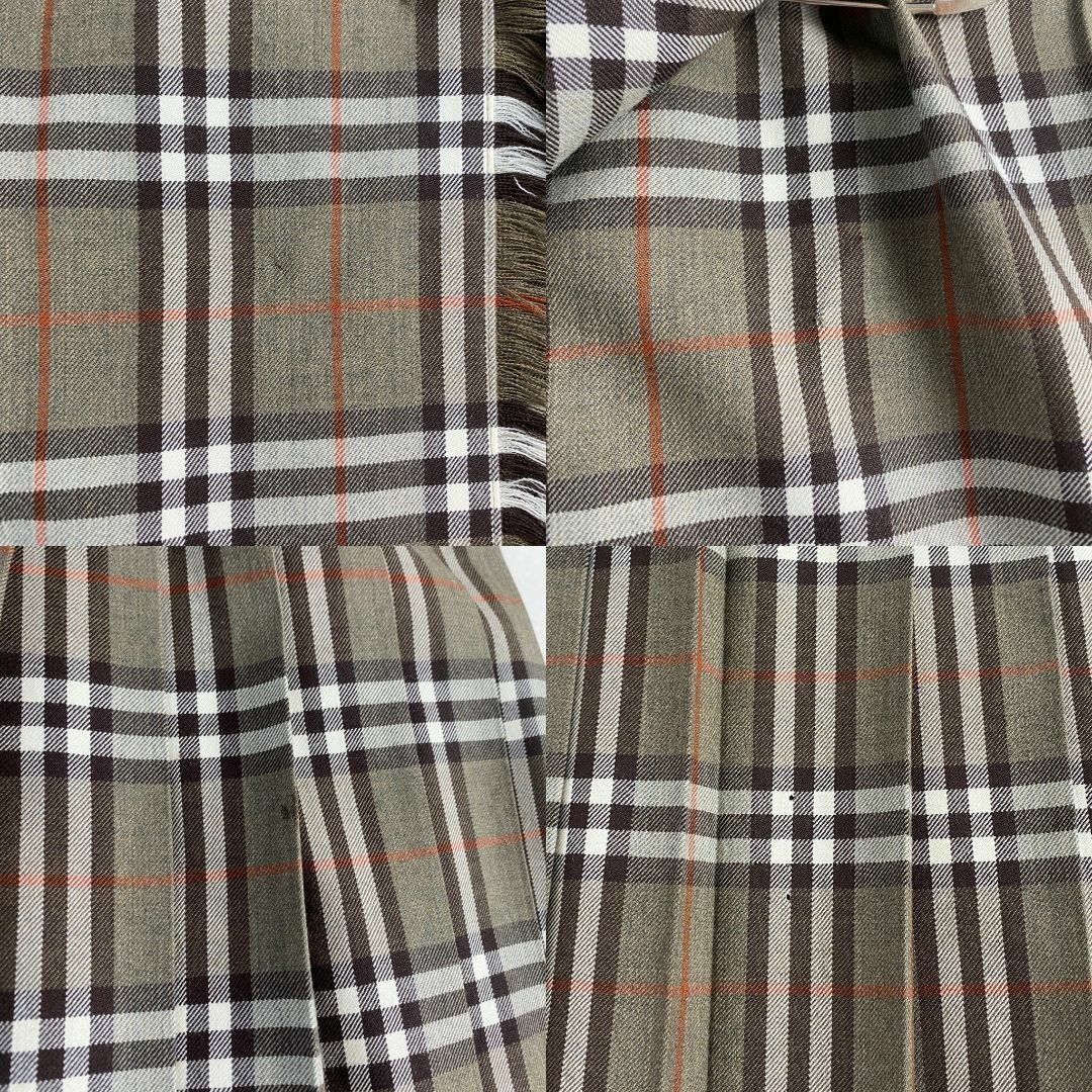 バーバリーズ　プリーツスカート　ノバチェック　巻きスカート　ロゴピン　プリーツ BURBERRY - バーバリーズ プリーツスカート ノバチェック 巻き