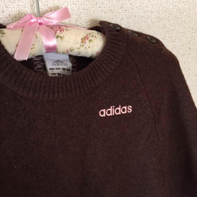 adidas(アディダス)の美品☆送料込【adidas】ニットケープ♡Mサイズ レディースのジャケット/アウター(ポンチョ)の商品写真