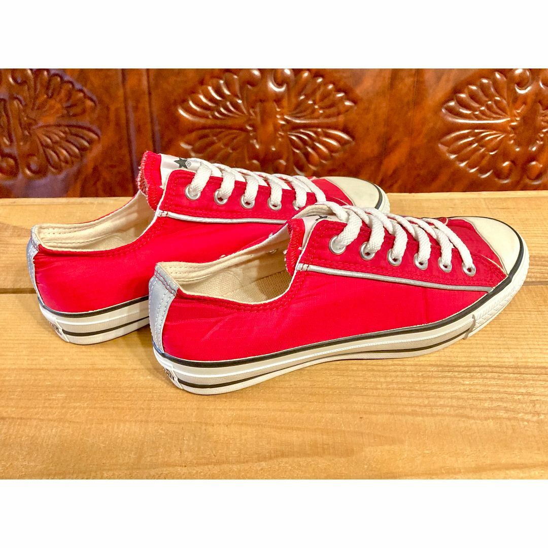 最終値引⭐︎ヴィンテージ　赤色　イナズマ　1930s ナバホ　特大　オールドラグ⭐︎ CONVERSE - ☆90s!レア!コンバース オールスターナイロン 赤