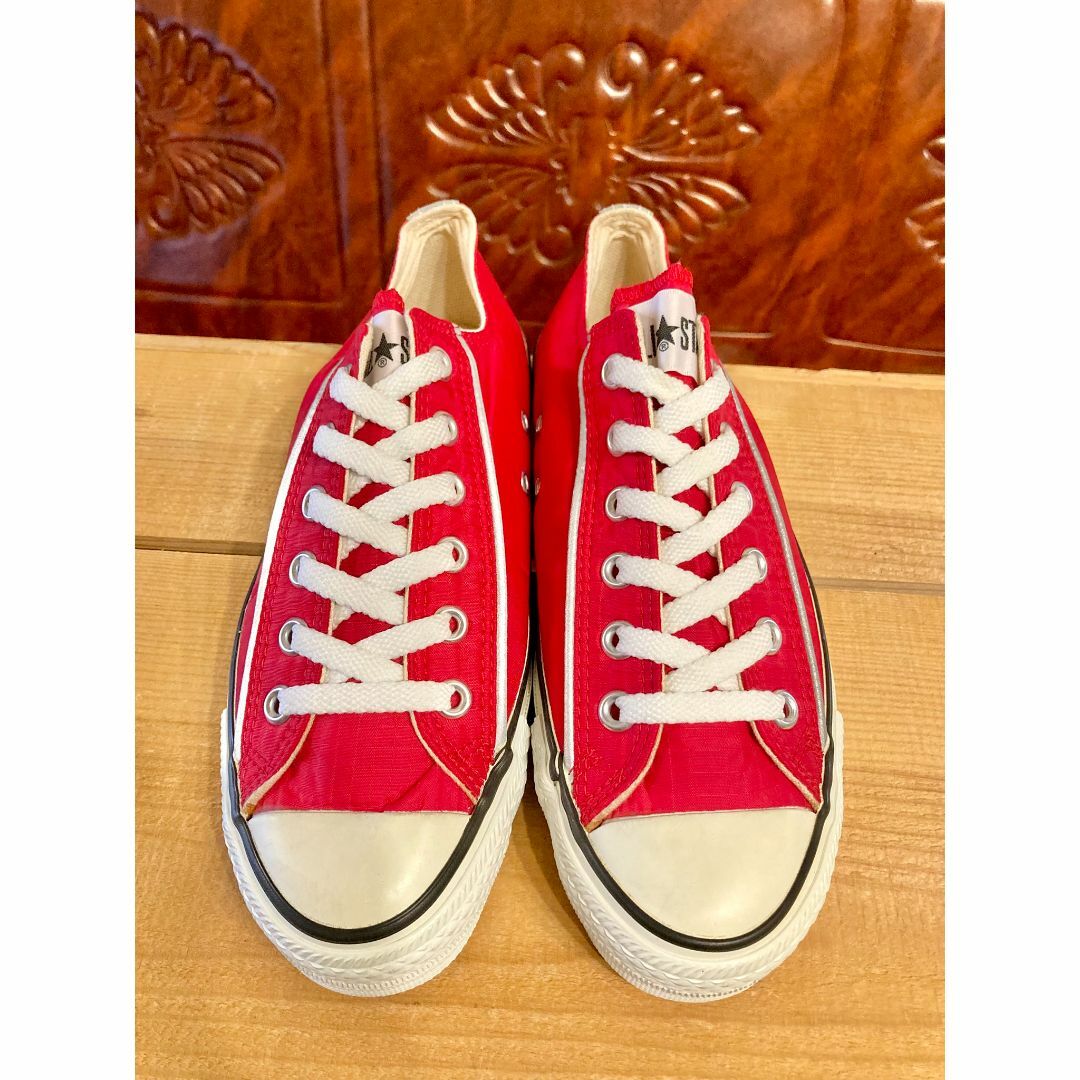 最終値引⭐︎ヴィンテージ　赤色　イナズマ　1930s ナバホ　特大　オールドラグ⭐︎ CONVERSE - ☆90s!レア!コンバース オールスターナイロン 赤