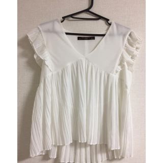 ザラ(ZARA)のZARA  プリーツシフォンTOP(チュニック)