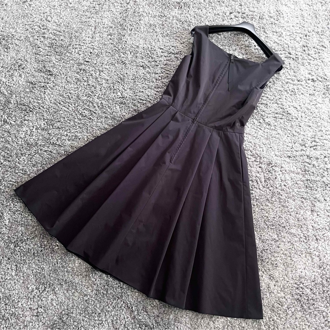 FOXEY ワンピース フラップポケット Aライン 濃紺 ロング丈 38 FOXEY - FOXEY NY 38 濃紺 HOLLY DRESS2の通販 by KiKi