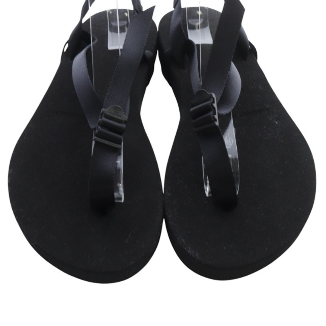 foot the coacher レザー サンダル 踵ストラップ 黒 26cm foot the coacher - フットザコーチャー サンダル ストラップ 26
