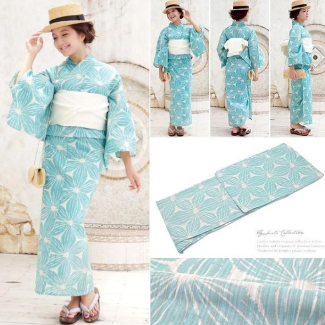 新品浴衣◇ bonheur saisons　麻の葉 bonheur saisons - 新品浴衣◇ bonheur saisons 麻の葉の通販 by