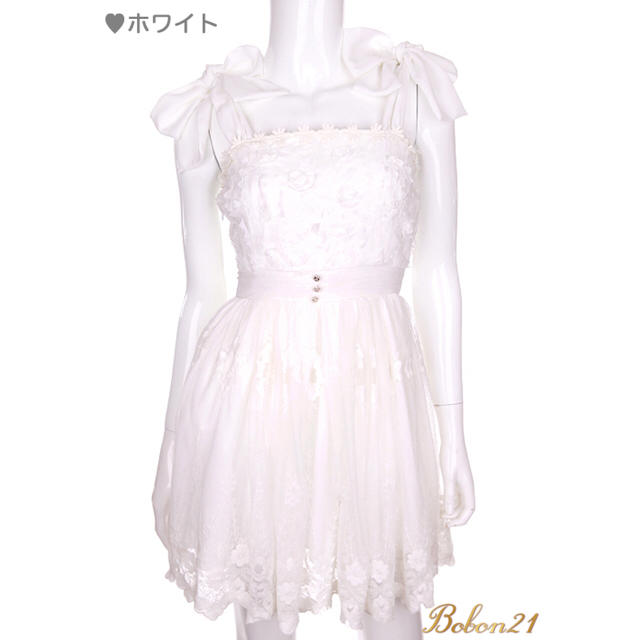 Bobon21(ボボンニジュウイチ)の新品♡天使♡チュールレースワンピ レディースのワンピース(ミニワンピース)の商品写真