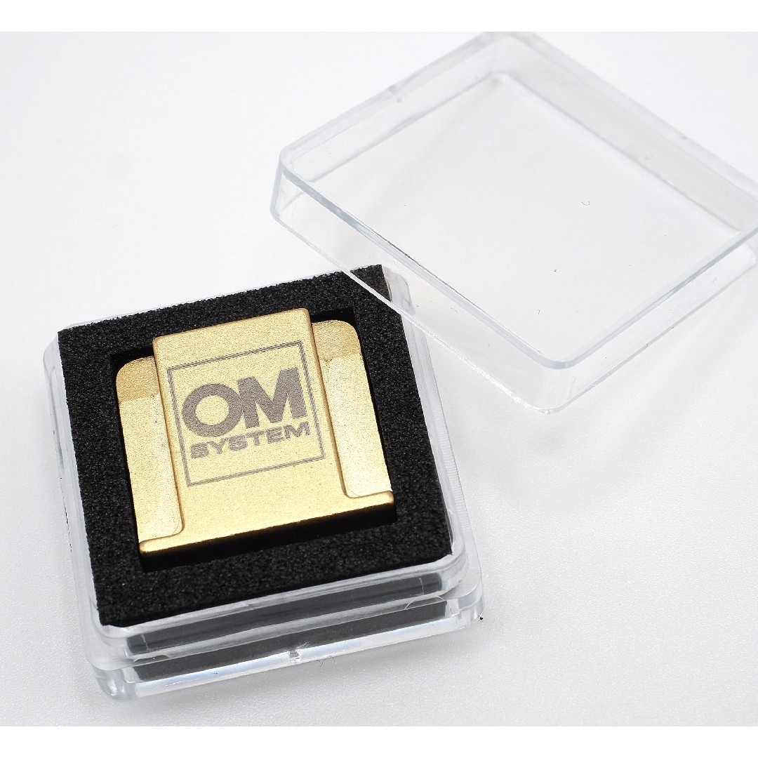 新品 非売 OM SYSTEM オリンパス メタル ホットシューカバー ゴールド OM Digital Solutions - 新品 非売品 OM メタル ホットシュー