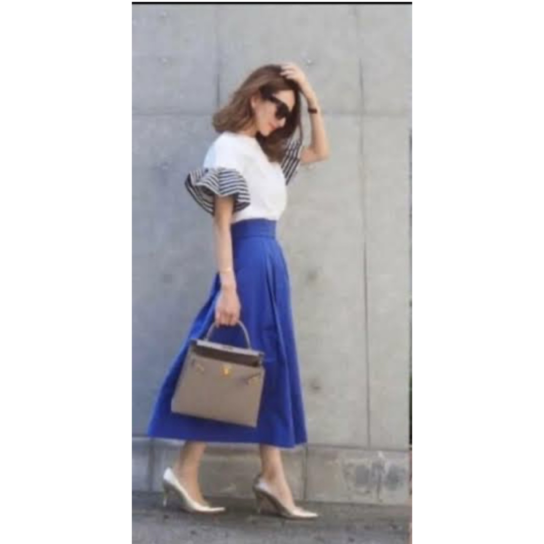 極美品✨ボーダーズアットバルコニー 袖バルーンカットソー Tシャツ 白 36 BORDERS at BALCONY - 【美品】BORDERS at BALCONY ラッフル