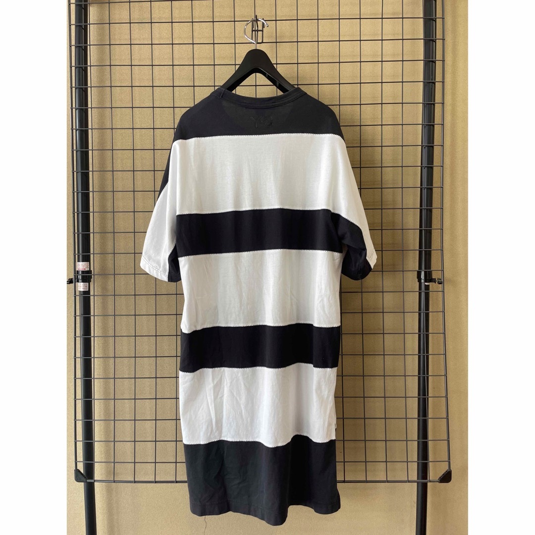 Y’s ワイズ Yohji Yamamoto ボーダー 長Tシャツ 美品 Y-3 - Y-3 ワイスリー ロング丈 ボーダーTシャツ Yohji Yamamoto