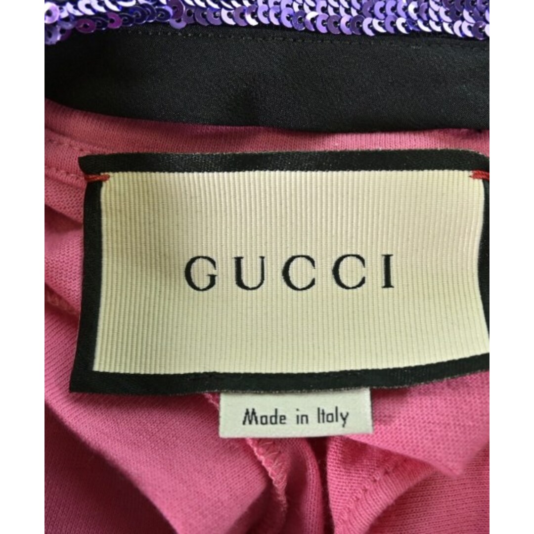 GUCCI グッチ Tシャツ・カットソー ピンク XXS 4103624E0189 GUCCI - GUCCI グッチ Tシャツ・カットソー XL ピンク 【古着