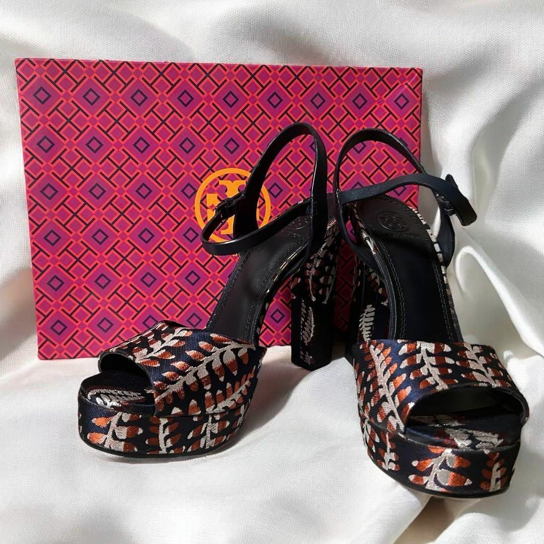 Tory Burch(トリーバーチ)靴 サンダル ハイヒール 靴 シューズ Tory Burch - トリーバーチ TORY BURCH サンダル ヒール