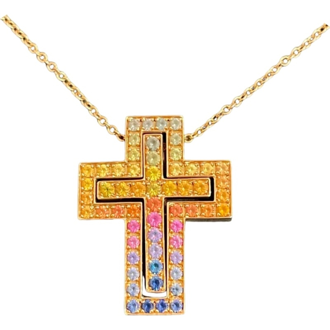 Damiani* ダミアーニ マルチカラーサファイア ネックレス Damiani - DAMIANI ダミアーニ ベルエポック レインボー マルチ