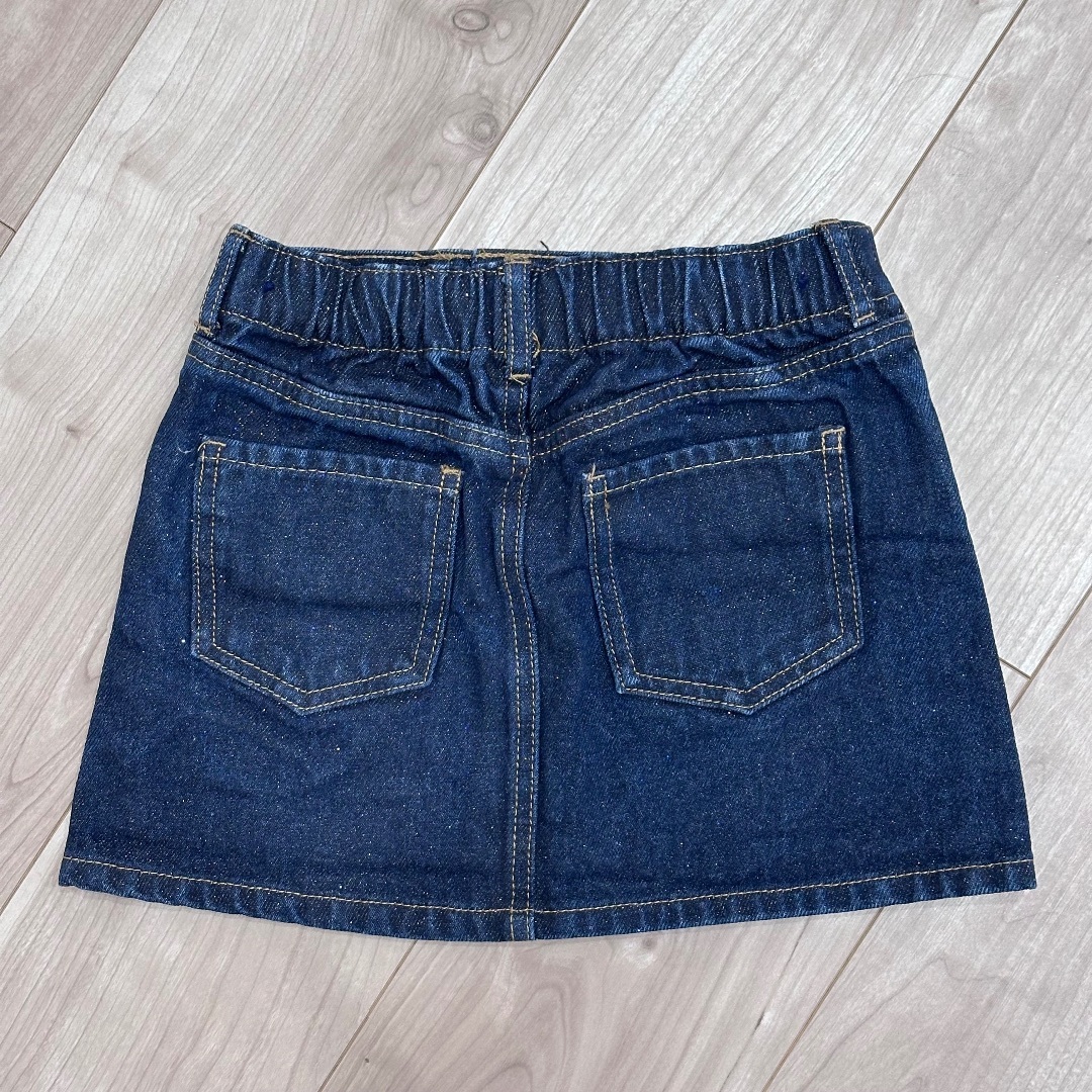 ZARA KIDS(ザラキッズ)のzarakids  ラメデニムスカート   110 キッズ/ベビー/マタニティのキッズ服女の子用(90cm~)(スカート)の商品写真