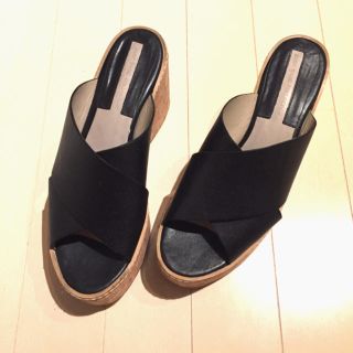 ザラ(ZARA)のZARA Basic コルク プラットフォームサンダル(サンダル)