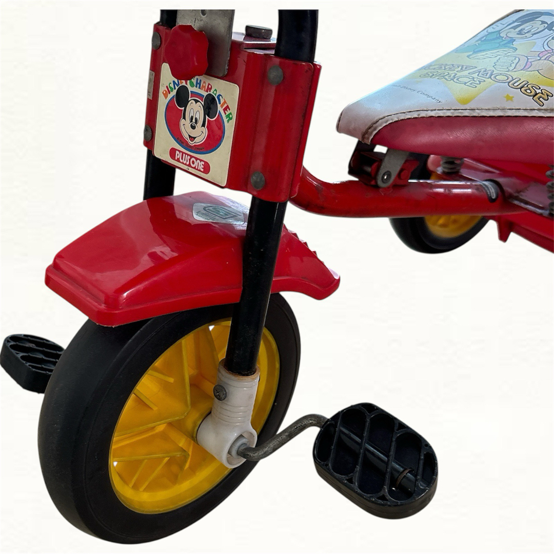 【来月に処分予定】Disney ディズニー 昭和平成レトロ音楽が鳴る子供用三輪車 Disney - 【来月に処分予定】Disney ディズニー 昭和平成レトロ